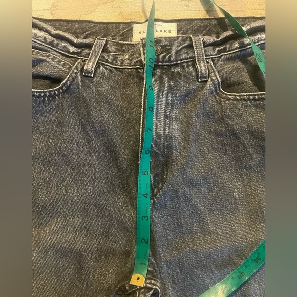 SLVRLAKE Rider Break Down Split
Hem Jeans Straight Leg Black Denim Size 31 - Picture 12 of 16